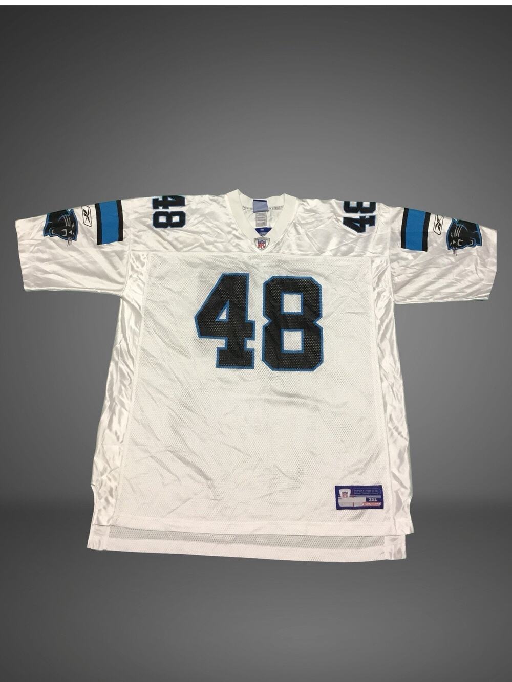 Stephen Davis # 48 Carolina Panthers Mens 2XL Reebok NFL Football Jersey